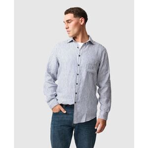 Rodd & Gunn Port Charles Sports Fit Shirt/Deep Ocean ME Size XL